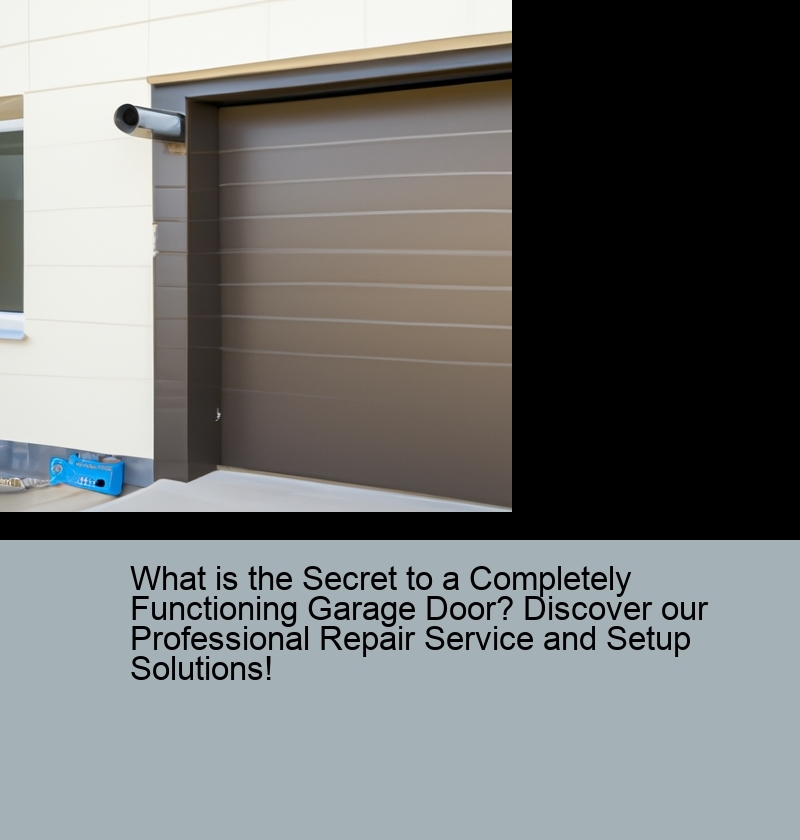 What is the Secret to a Completely Functioning Garage Door? Discover our Professional Repair Service and Setup Solutions!