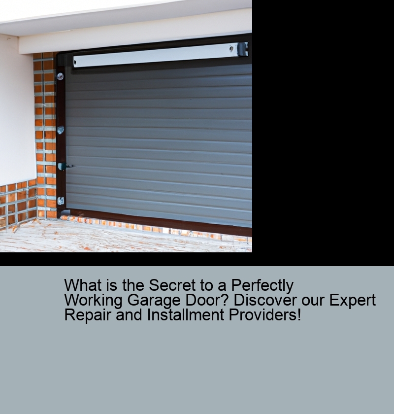 What is the Secret to a Perfectly Working Garage Door? Discover our Expert Repair and Installment Providers!